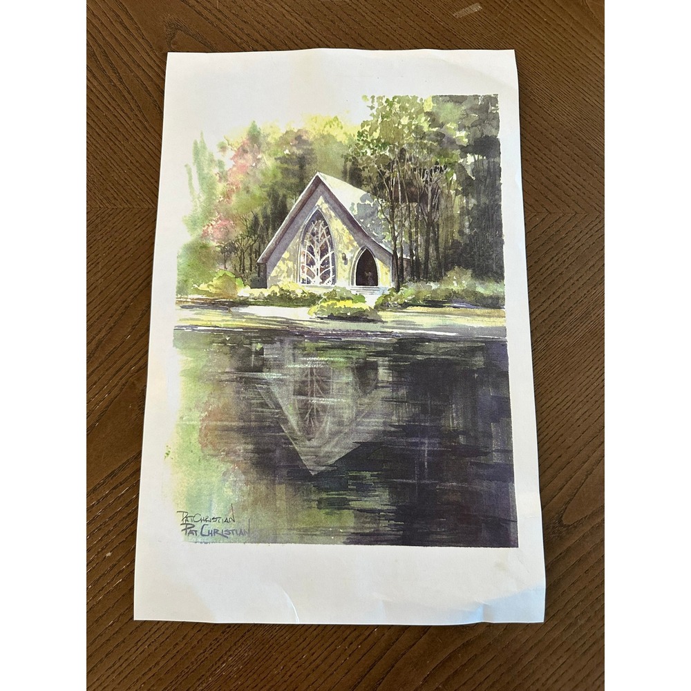Pat Christian Mildred B Cooper Memorial Chapel Watercolor Art Print 11x17 AR